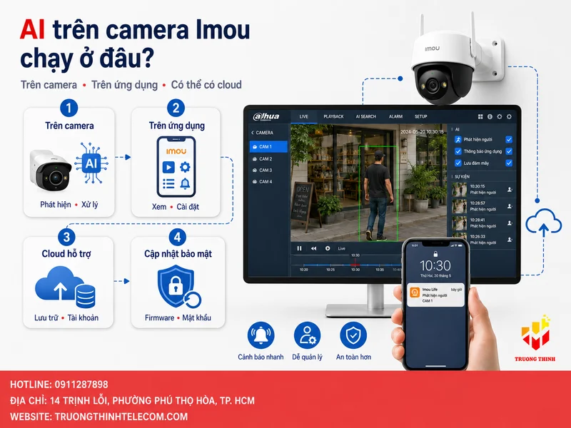 AI trên camera Imou có chạy trên camera hay trên ứng dụng?