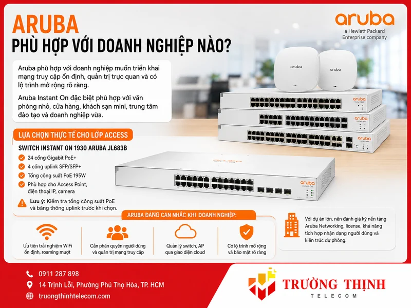 Aruba phù hợp với doanh nghiệp nào?