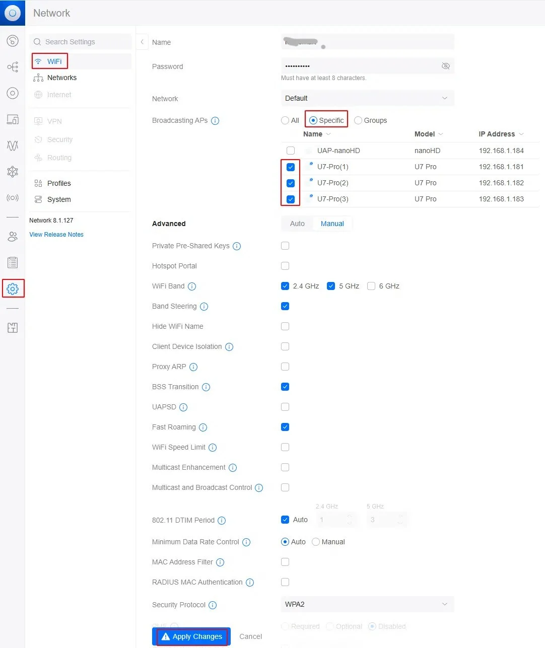 Bước 2: Cấu hình Mesh WiFi UniFi Có Dây