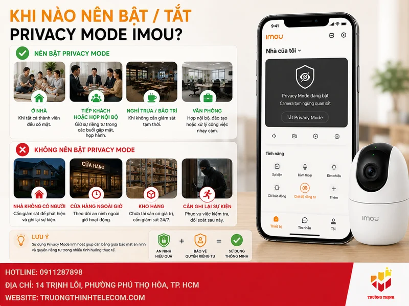 Các tình huống thực tế nên bật hoặc tắt Privacy Mode