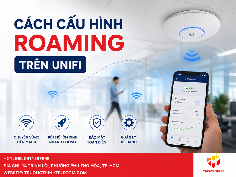 Cách cấu hình Roaming trên UniFi