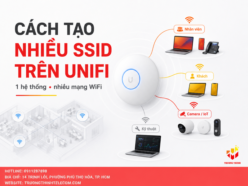 Cách tạo nhiều SSID trên UniFi