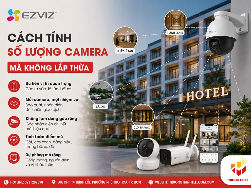 Cách tính số lượng camera mà không lắp thừa