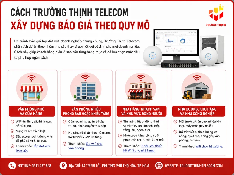 Cách Trường Thịnh Telecom xây dựng báo giá theo quy mô