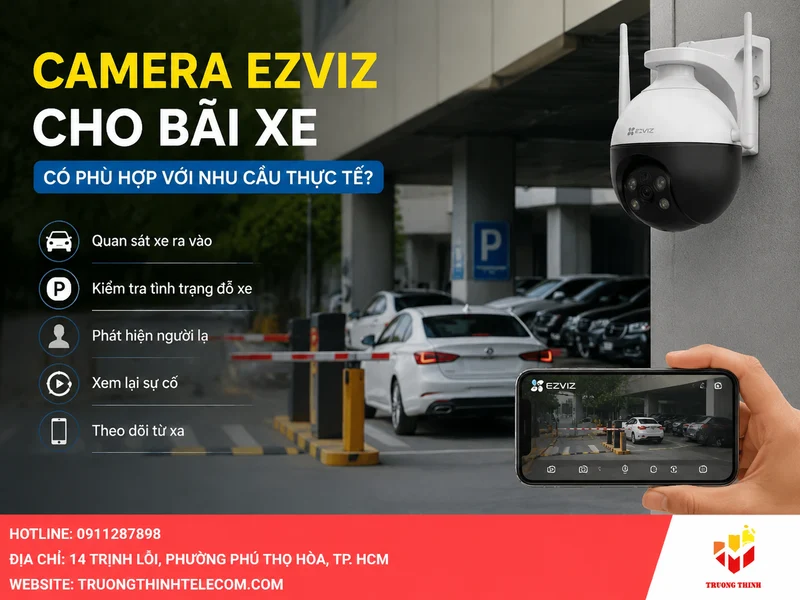 Camera Ezviz cho bãi xe có phù hợp với nhu cầu thực tế không?