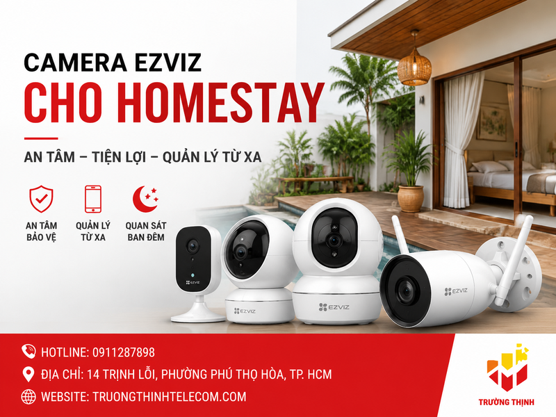 Camera Ezviz cho homestay