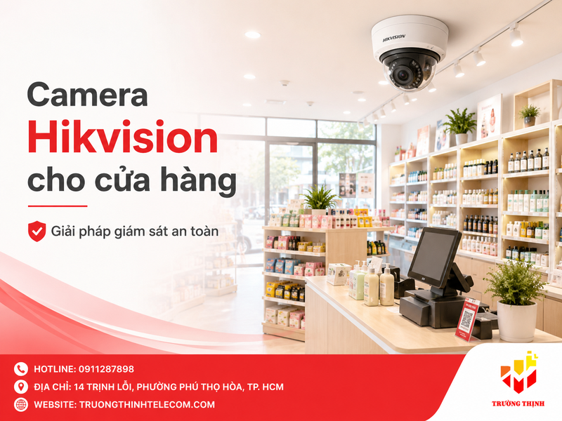 Camera Hikvision cho cửa hàng