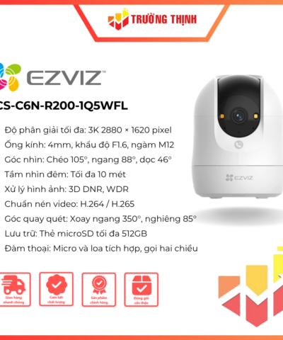 Camera Wifi Ezviz C6N G1 3K CS-C6N-R200-1Q5WFL 5MP 4mm