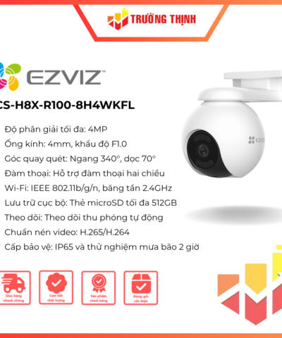 Camera Ezviz H8x 2K+ 4MP CS-H8x-R100-8H4WKFL ColorFULL