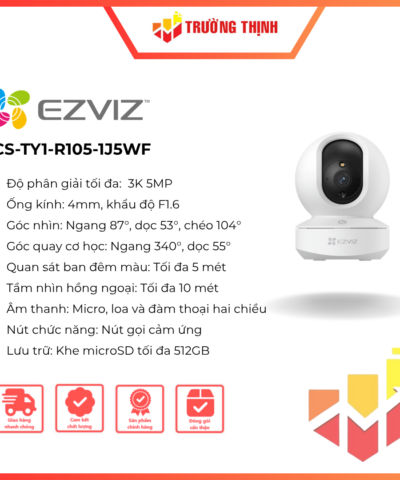 Camera Ezviz TY1 Pro 3K CS-TY1-R105-1J5WF 5MP WiFi kép