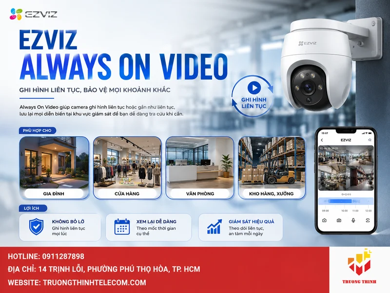 Ezviz Always On Video là gì? Định nghĩa ngắn gọn và câu trả lời trực tiếp
