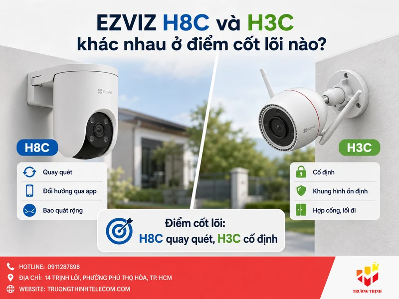 Ezviz H8C và H3C khác nhau ở điểm cốt lõi nào?