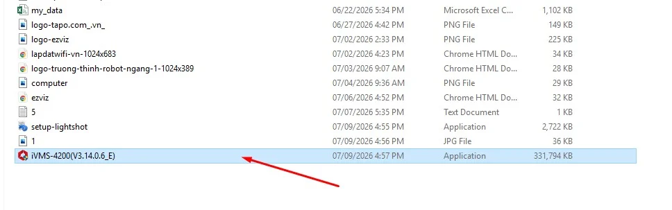 Giải nén nếu file tải về ở dạng nén