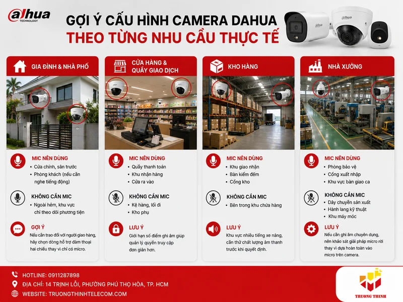 Gợi ý cấu hình theo từng nhu cầu thực tế