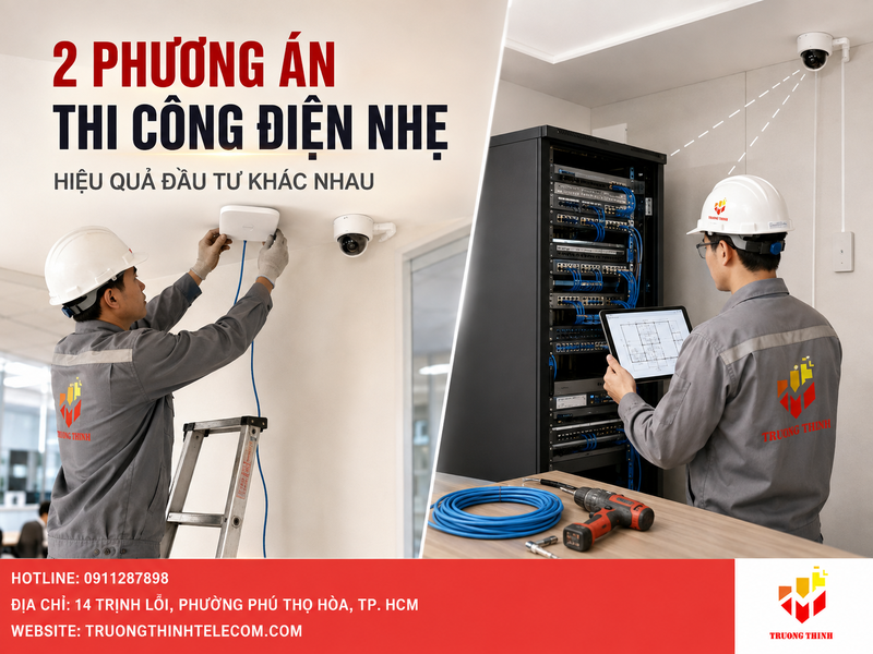 Hai phương án thi công điện nhẹ phổ biến và tiêu chí quyết định hiệu quả đầu tư