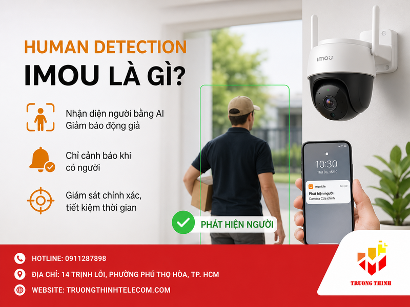 Human Detection Imou là gì? Định nghĩa ngắn gọn và khi nào tính năng này phát huy hiệu quả
