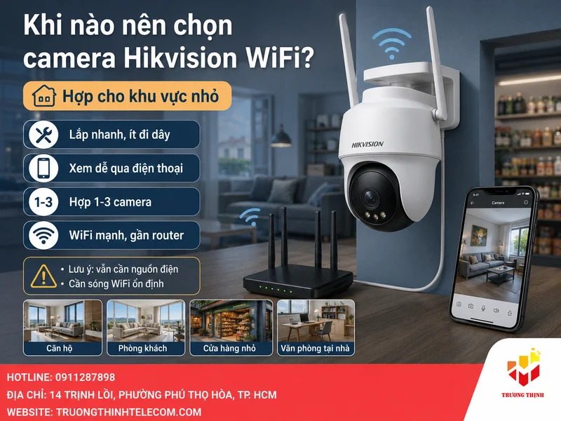 Khi nào nên chọn camera Hikvision WiFi?