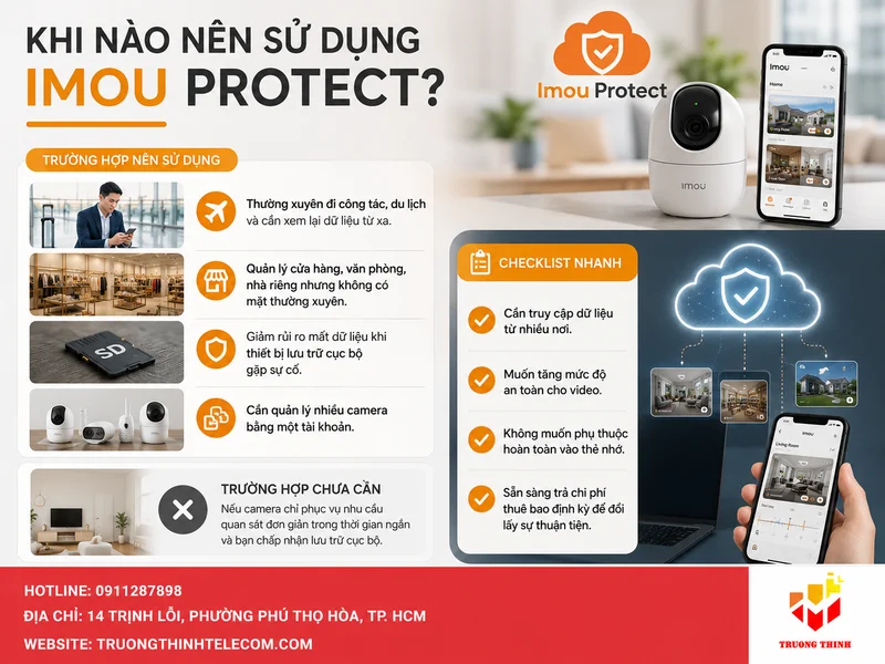 Khi nào nên sử dụng Imou Protect?