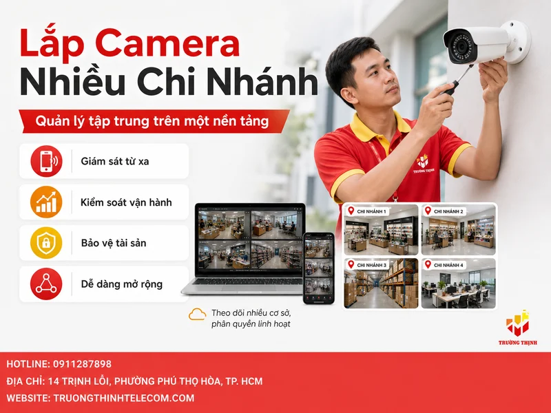Lắp camera cho nhiều chi nhánh là gì và doanh nghiệp nhận được lợi ích nào?