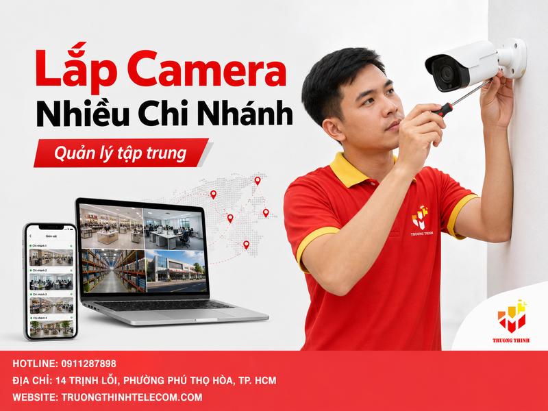 Lắp camera cho nhiều chi nhánh