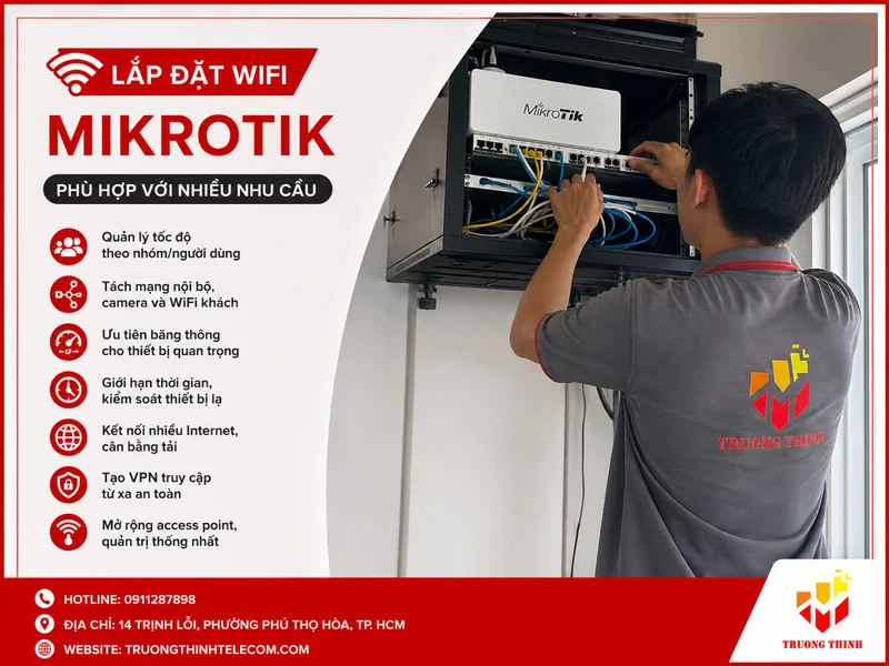 Lắp đặt wifi MikroTik phù hợp với nhu cầu nào?