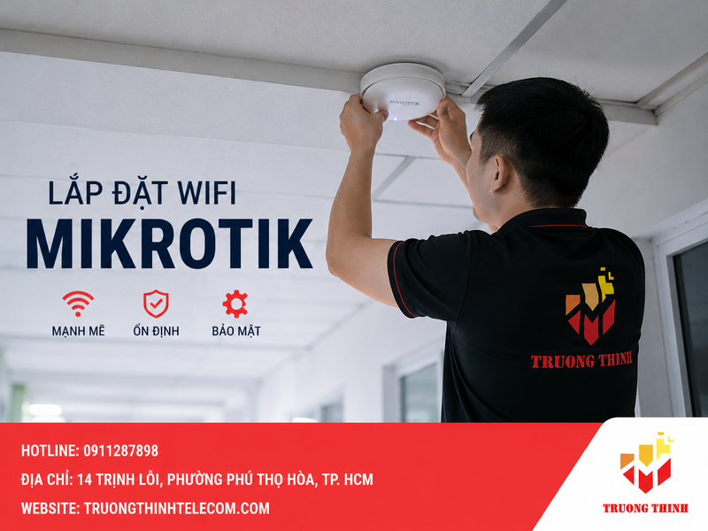 Lắp đặt wifi MikroTik