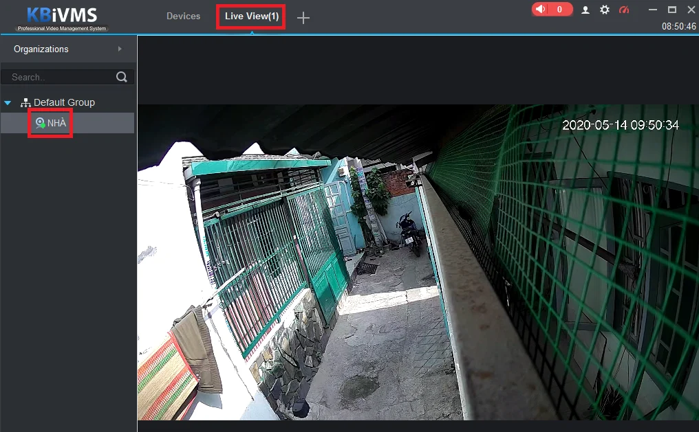 Mở Live View để kiểm tra hình ảnh