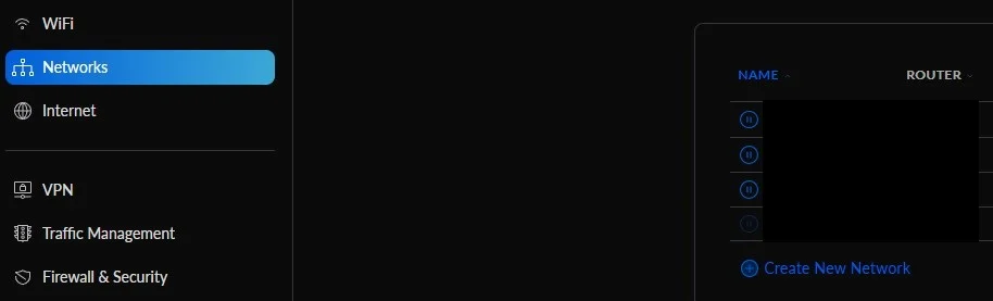Vào mục Settings > Networks