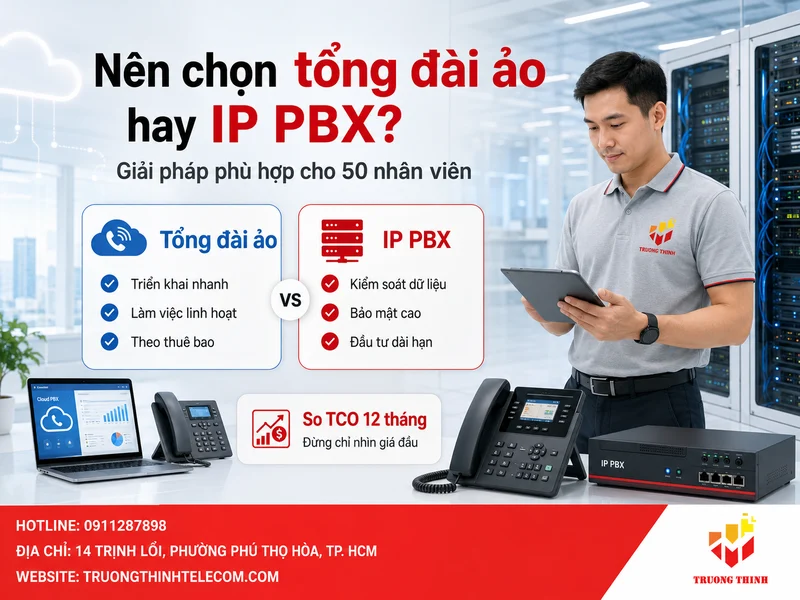 Nên chọn tổng đài ảo hay IP PBX phù hợp