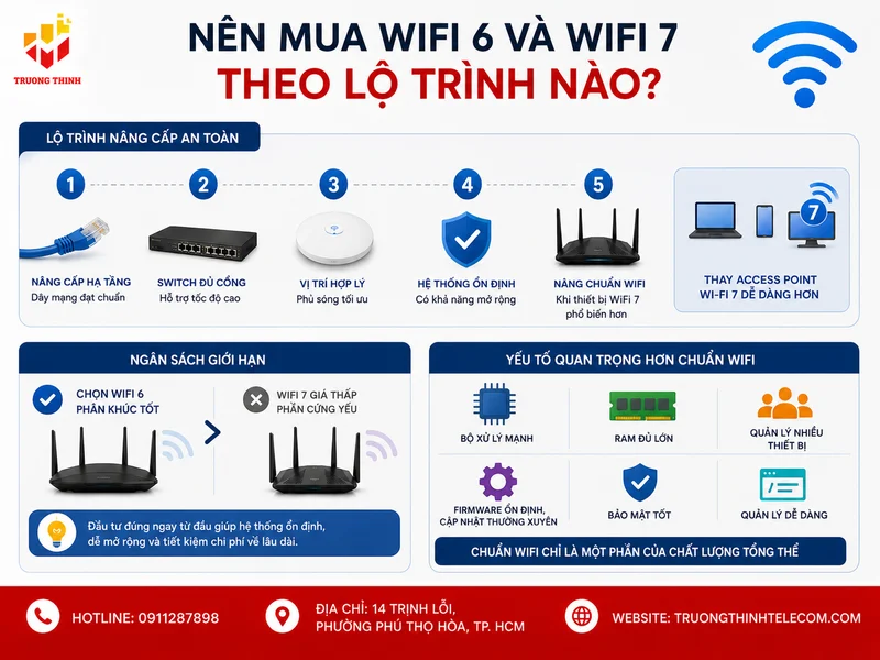 Nên mua wifi 6 và wifi 7 theo lộ trình nào?