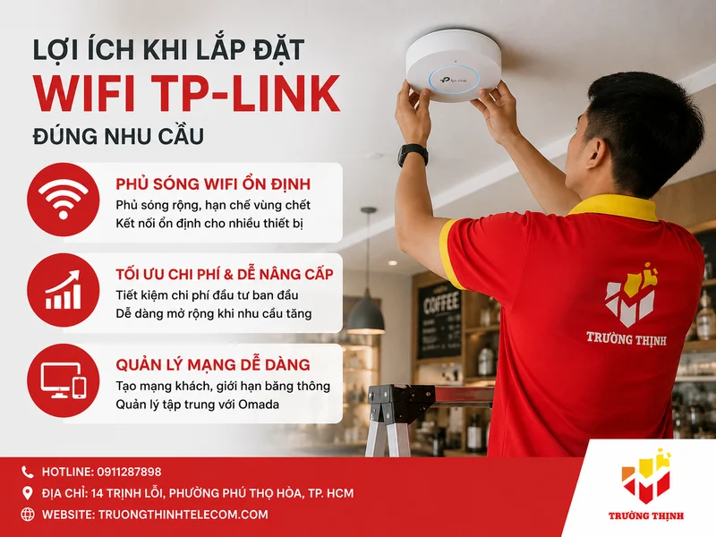 Những lợi ích khi lắp đặt wifi TP-Link đúng nhu cầu