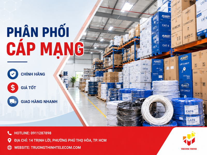 Chuyên Phân Phối Cáp Mạng Chính Hãng Giá Sỉ Cho Đại Lý và Kỹ Thuật