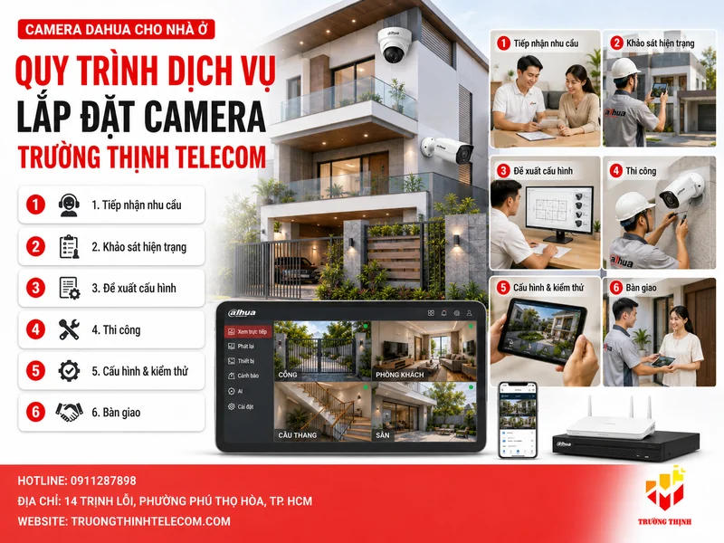 Quy trình dịch vụ lắp đặt của Trường Thịnh Telecom