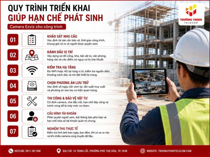 Quy trình triển khai giúp hạn chế phát sinh