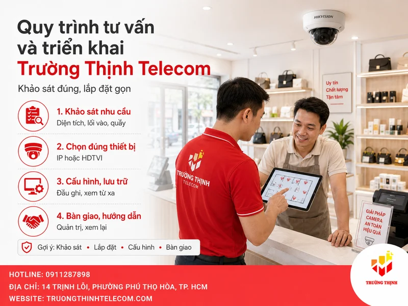 Quy trình tư vấn và triển khai tại Trường Thịnh Telecom