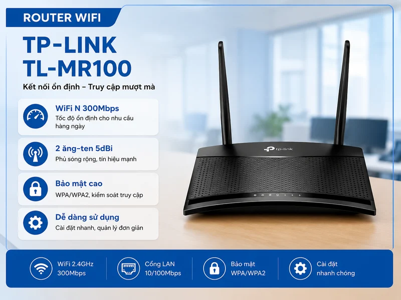 Router Wi-Fi TP-LINK TL-MR100