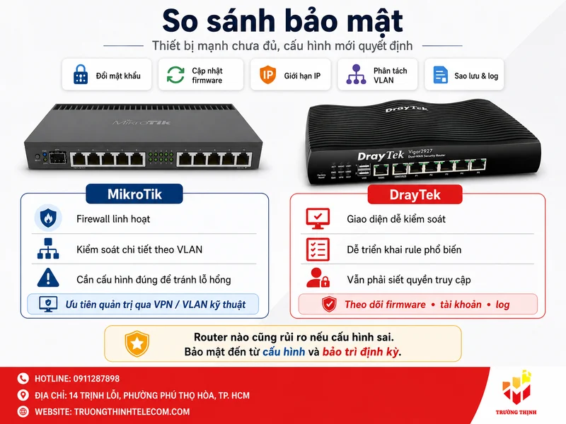 So sánh bảo mật: Thiết bị mạnh chưa đủ, cấu hình mới quyết định