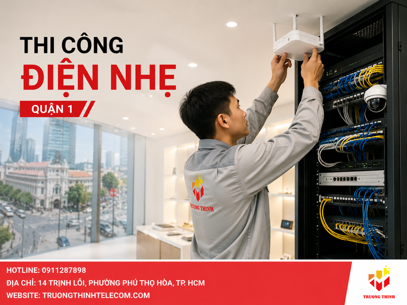 Thi công điện nhẹ quận 1 chuyên nghiệp giá Tốt tại TP.HCM