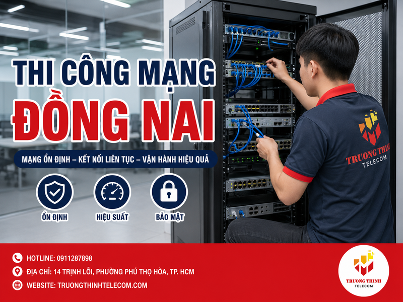 Thi công mạng Đồng Nai uy tín thợ lành nghề nhiều kinh nghiệm
