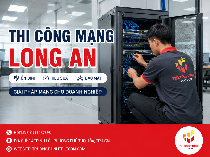 Thi công mạng Long An