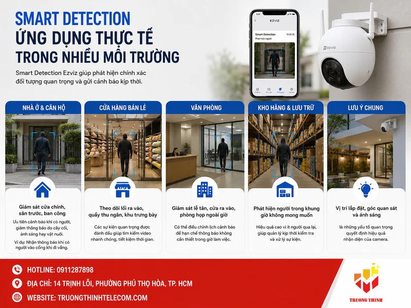 Ví dụ thực tế về Smart Detection trong từng môi trường sử dụng