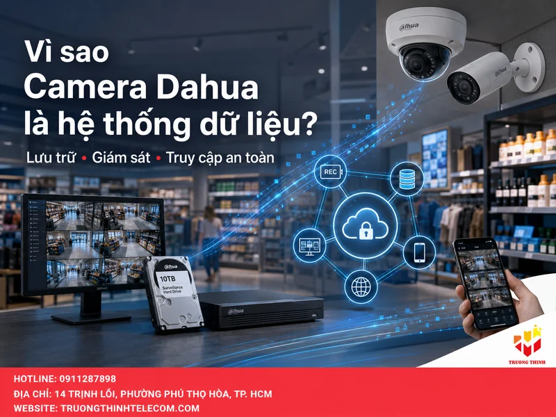Vì sao Camera Dahua cho cửa hàng cần được xem như một hệ thống dữ liệu?