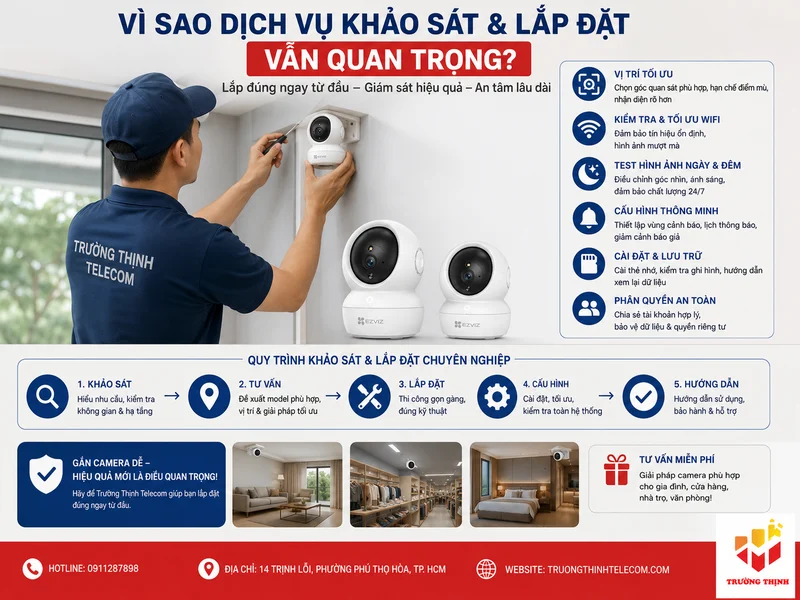 Vì sao dịch vụ khảo sát và lắp đặt vẫn quan trọng?