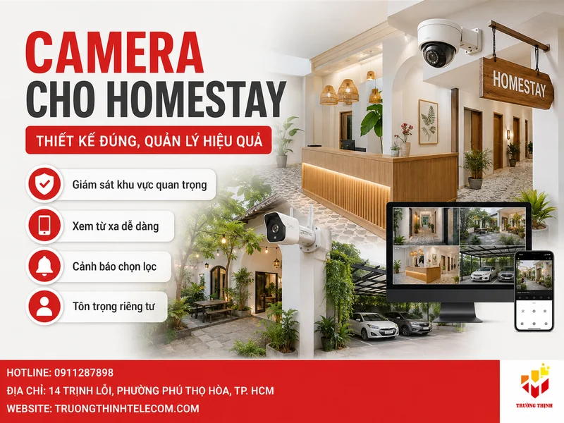 Vì sao homestay cần một hệ thống camera được thiết kế đúng?
