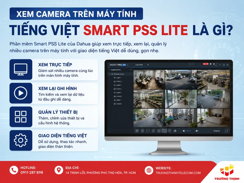Xem camera trên máy tính tiếng Việt Smart Pss Lite là gì?