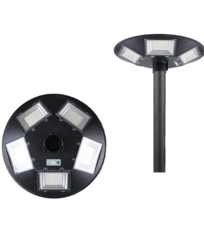 Đèn đường UFO năng lượng mặt trời 500W Ánh Sáng Vàng 5 pin