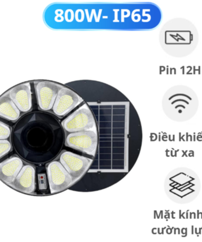 Đèn đường UFO năng lượng mặt trời 800W-New