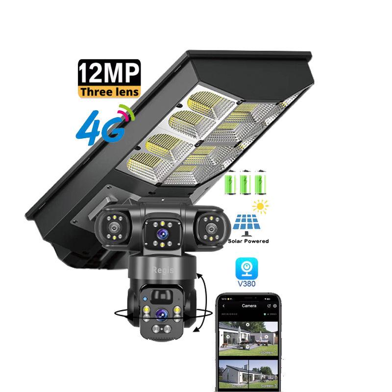 Đèn năng lượng mặt trời tích hợp Camera WiFi KFC 1200W