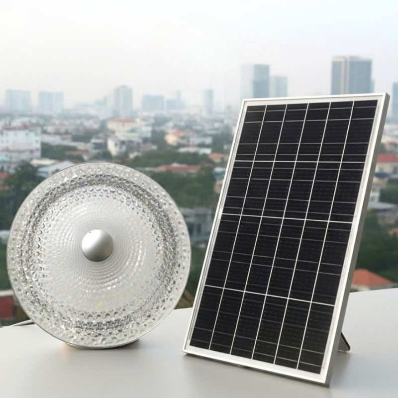 Đèn ốp trần năng lượng mặt trời Kim Cương 1000W Mono 3 Màu