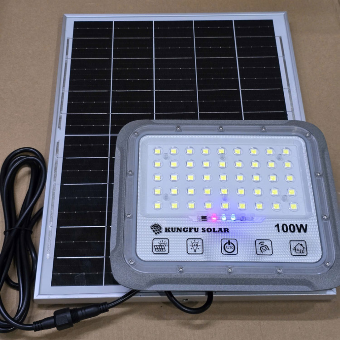 Đèn pha năng lượng mặt trời Chống Chói 100W LED 5050